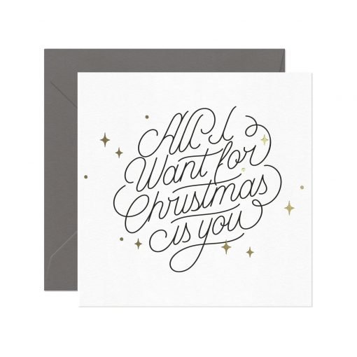 ALL I WANT FOR CHRISTMAS IS YOU CARD-[best_christmas_gifts_for_women]-[gifts_for_her]-[christmas_gifts_for_her]-Seventeen Minutes