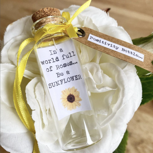 'Be a Sunflower' Positivity Bottle